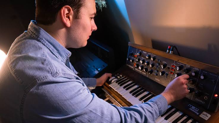 Ashell Fox in a recording studio